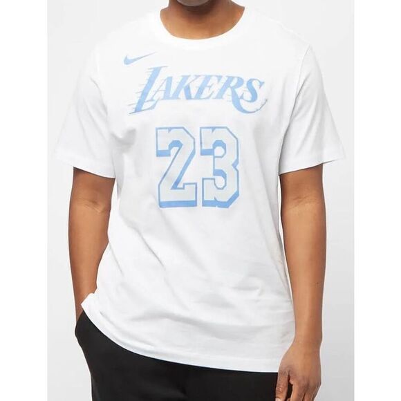 NWOT Nike Los Angeles Lakers 2020 City Edition Player T-Shirt LeBron James - Picture 1 of 10
